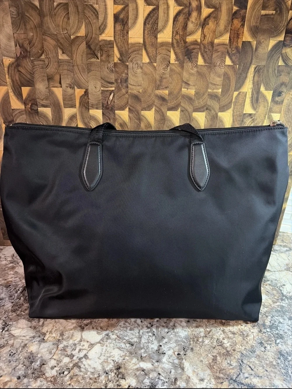 kate spade Black Nylon Duffel Tote with Removable Pouch